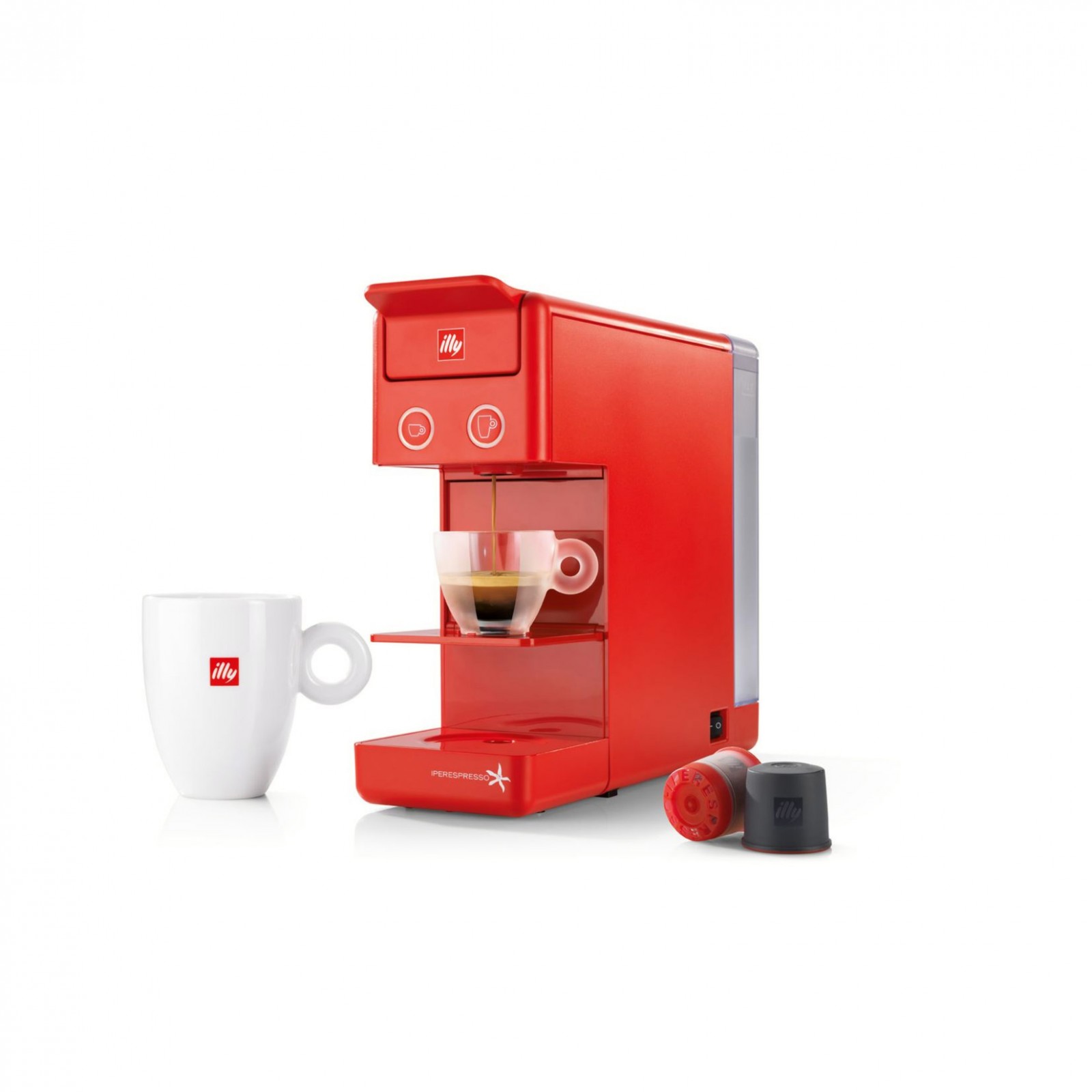 Illy Y3.3 Coffee maker for capsules Iperespresso Red